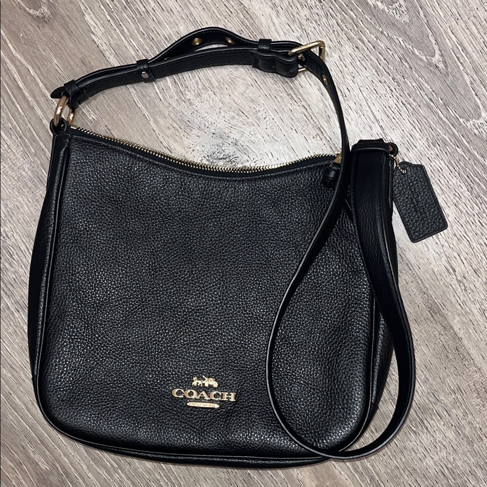 Coach Black Pebbled Leather Crossbody Bag - Picture 5 of 7